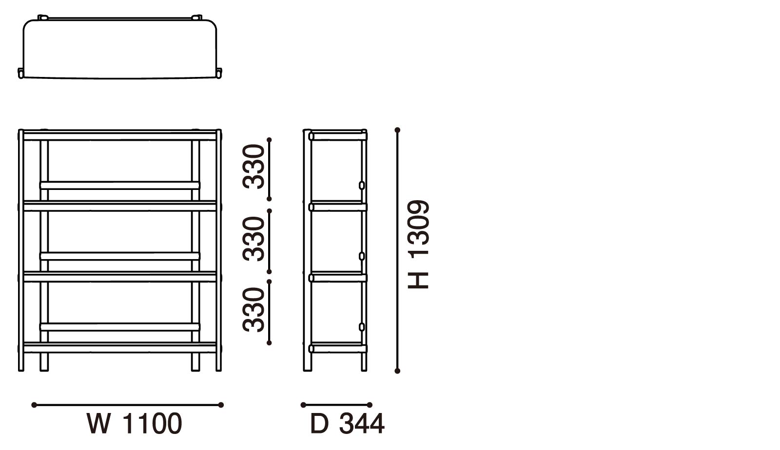Archive Shelf 110 ‒ KARIMOKU NEW STANDARD (KNS)
