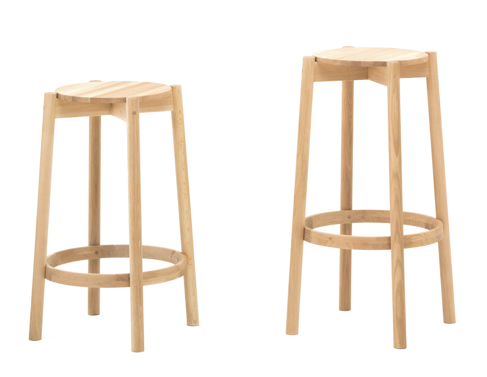 Castor Barstool Low ‒ KARIMOKU NEW STANDARD (KNS)
