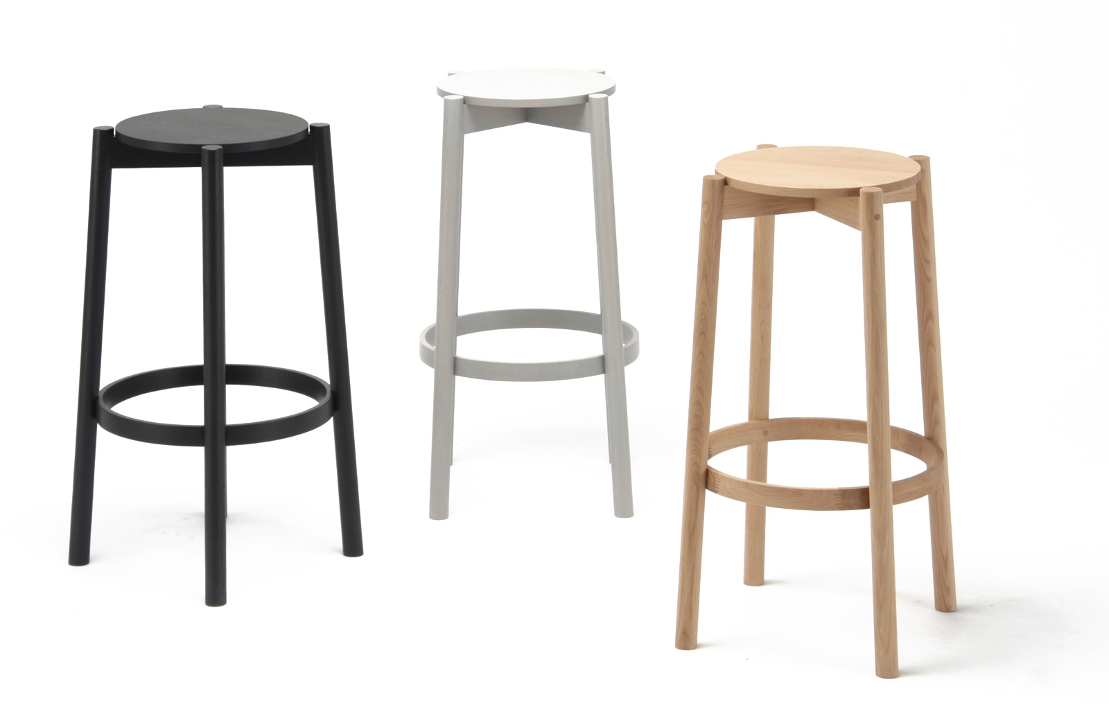 Castor Barstool High ‒ KARIMOKU NEW STANDARD (KNS)
