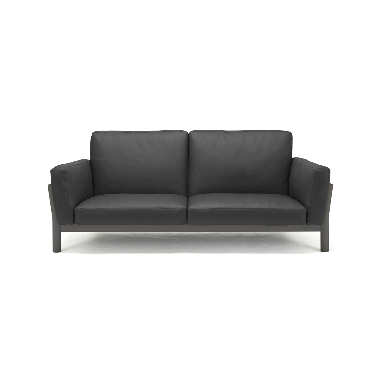 Castor Sofa 3-Seater Leather ‒ KARIMOKU NEW STANDARD (KNS)